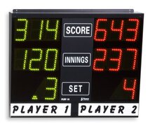 electronic scoreboard for carambol, snooker, pool, darts